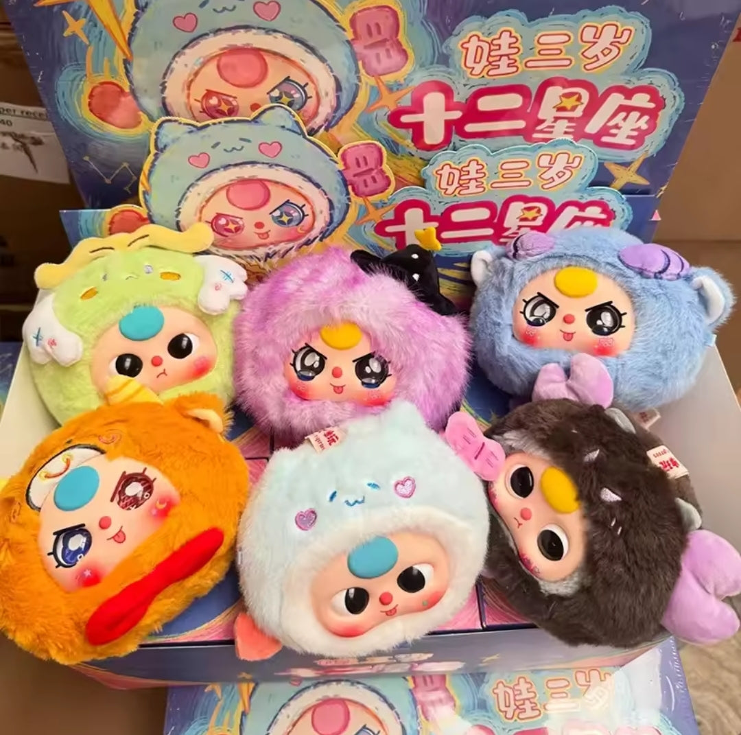 Twelve Constellations Baby Three Plush pendant Blind Box