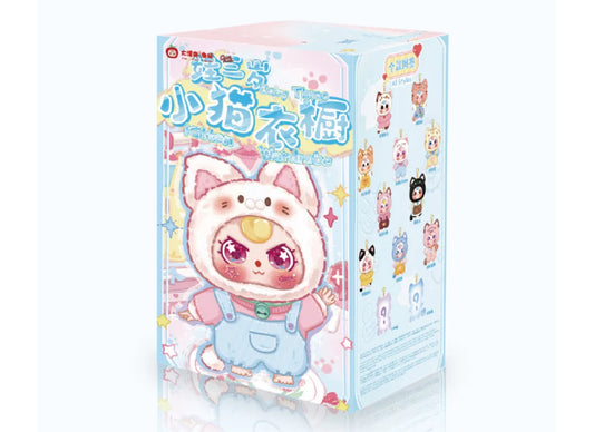 BabyThree kitten wardrobe plush pendant blindbox