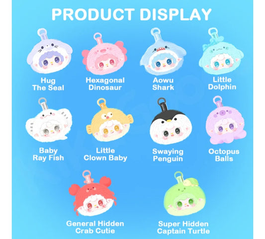 Yooki ocean baby plush pendant blindbox