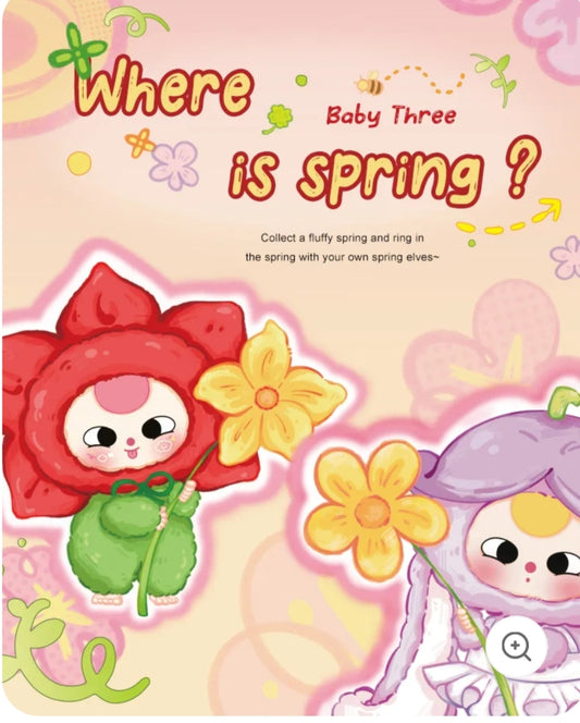 Babythree Where is spring? plush pendant