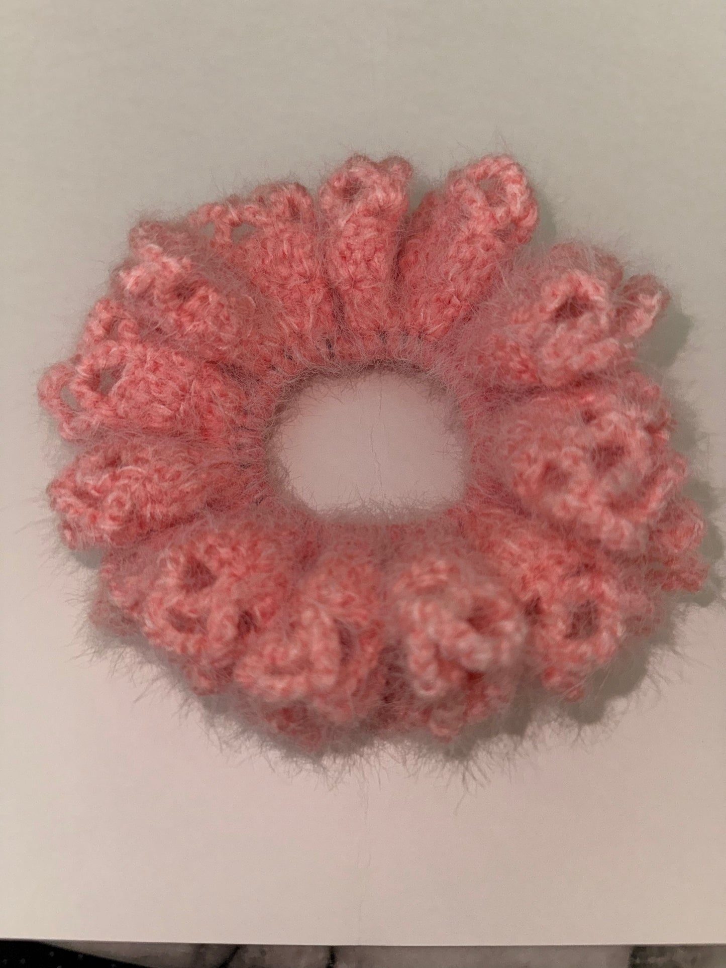 Extra large crocheted scrunchie