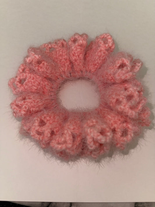 Extra large crocheted scrunchie