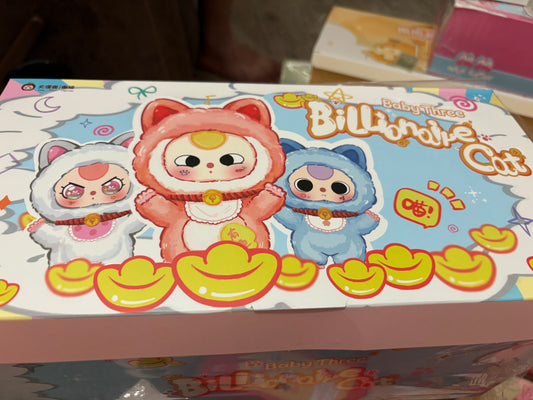 Baby Three billionaire cat plush pendant blindbox