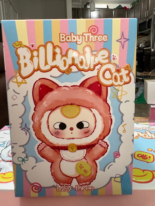 Baby Three billionaire cat plush pendant blindbox