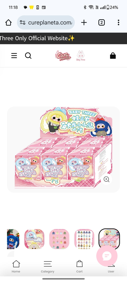 Babythree macaron v2 plush pendant blindbox